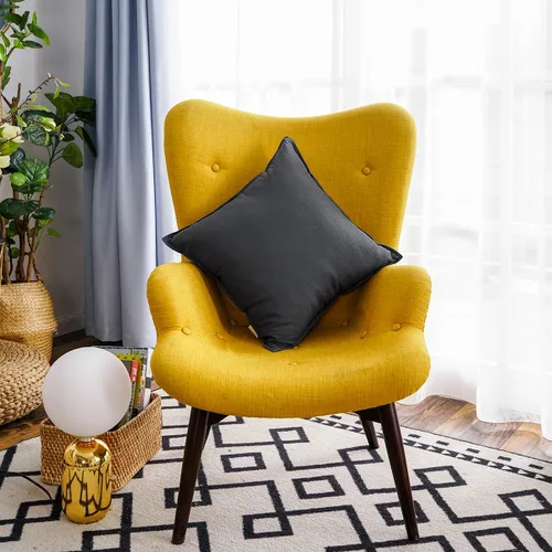 Vista 30 de Jeanerlor Funda de almohada decorativa de lino y algodón sólido de 18 x 18 pulgadas con cremallera, funda de cojín europea, funda de almohada