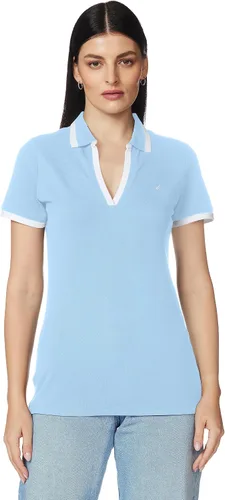 Vista 11 de Nautica - Polo de algodón elástico para mujer Cobalto brillante