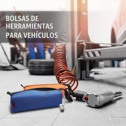 Vista 5 de Bolsas de herramientas YOOFAN - 5 paquetes de fundas para herramientas de servicio pesado con cierre, fabricadas con tela Oxford 1680D