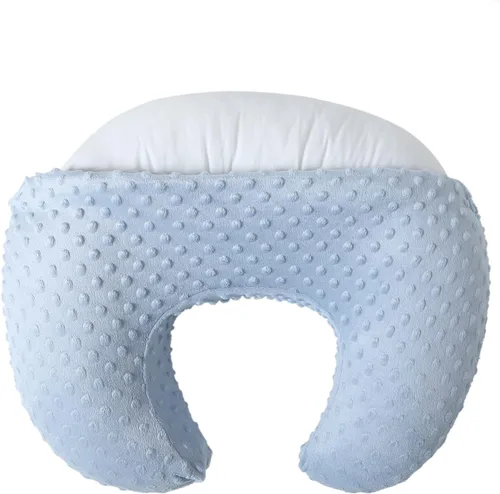 Vista 4 de Funda de almohada de lactancia para bebés, fundas de almohada de lactancia para madres lactantes, ajuste ultra suave, almohadas de lactancia Azul