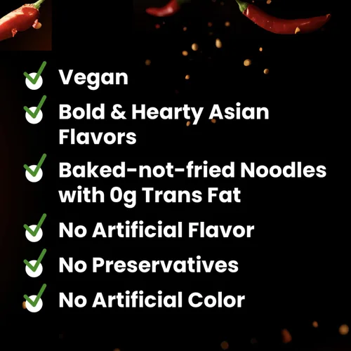 Vista 3 de Lemonilo Ramen - Fire Chow Mein - Ramen instantáneo saludable - Hecho con ingredientes totalmente naturales - Kit de comida rápida (2.99 onzas)