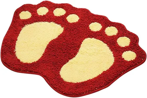 Vista 11 de MIFXIN Alfombra de baño con pies grandes, antideslizante, suave, absorbente, alfombra de área (rosa, 16 x 24 pulgadas)
