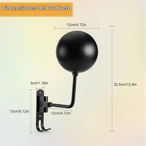 Vista 2 de PAHTTO Soporte para casco de motocicleta, 2 piezas, soporte para casco de pared, rotación de 180 grados, con doble gancho para abrigos, gorras