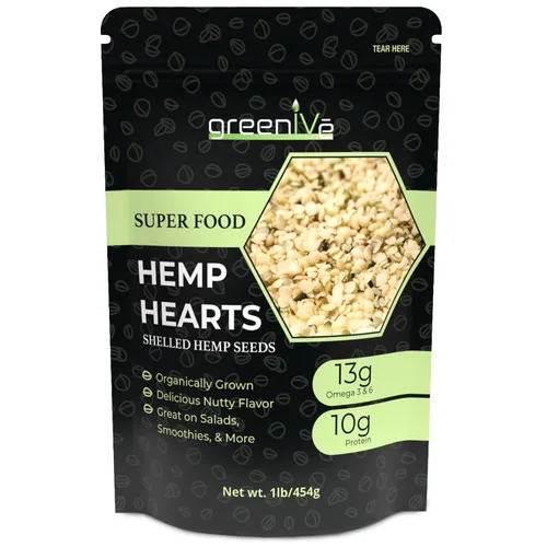 Vista 7 de GreenIVe Semillas de cáñamo de 1 libra – Cáñamo americano, empacadas en Estados Unidos, semillas de cáñamo sin cáscara cruda – Proteína a base