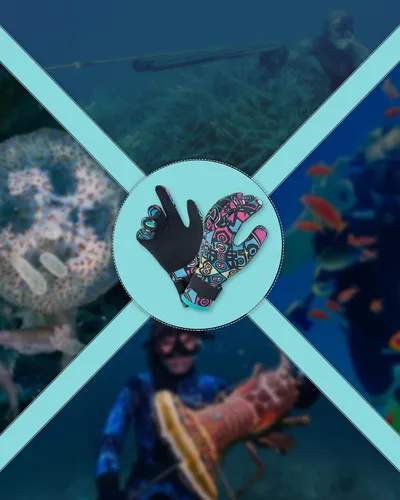 Vista 6 de XUKER Guantes de neopreno para mujeres y hombres, guantes de buceo de 0.118 pulgadas para mantener el calor para buceo, buceo, kayak, esnórquel