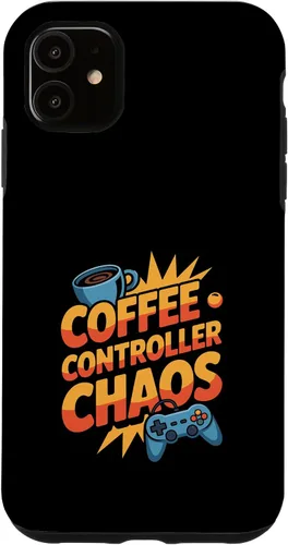 Vista 8 de Coffee Controller and Chaos Gamer Parents Mom and Dad Case for iPhone XR