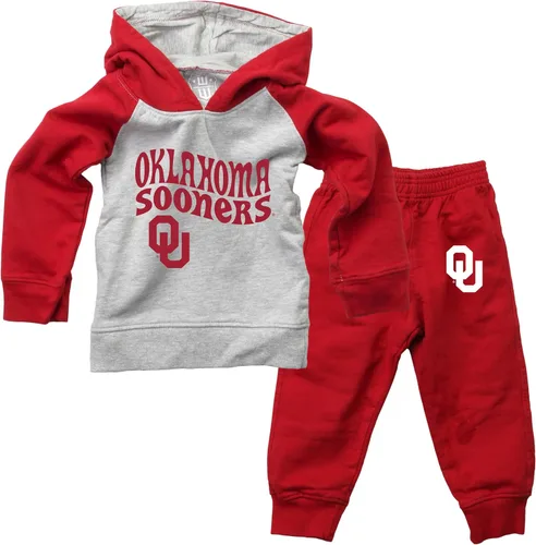 Vista 25 de Wes and Willy Conjunto de pantalón y sudadera con capucha universitaria para bebés y niños pequeños