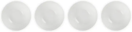 Vista 4 de Le Creuset Juego de 4 cuencos de sopa de gres, 22 onzas (6.25") cada uno, blanco