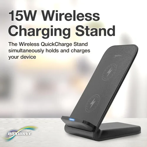 Vista 4 de BoxWave Cargador compatible con Samsung Galaxy S10e - Soporte inalámbrico de carga rápida (10W), sin cable, sin problema, carga tu teléfono