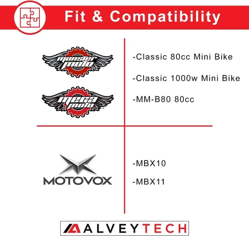 Vista 9 de AlveyTech Muelle de soporte para Baja Doodle Bug (DB30) 97cc Mini Bike – 3.346 in cromado piezas de repuesto universales de soporte lateral