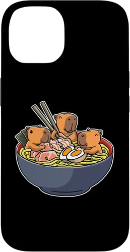 Vista 4 de Capybara Eating Ramen Funda para iPhone 17