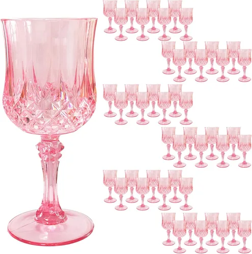 Vista 8 de 24 piezas de copas de vino de plástico negro, copas de vino de plástico reutilizables, copa negra tipo cáliz, vasos duraderos y resistentes que se