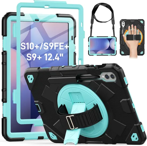 Vista 17 de HXCASEAC Funda para Samsung Galaxy Tab S11 (2025) de 11 pulgadas, diseño a prueba de golpes con protector de pantalla/correa de mano/soporte para S