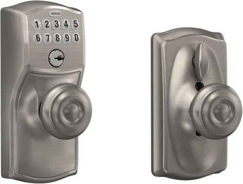 Vista 30 de SCHLAGE FE595VCAM716ACC FE595VCAM/ACC 716 cerradura de teclado para puerta, con manija Accent, flexible, bronce envejecido