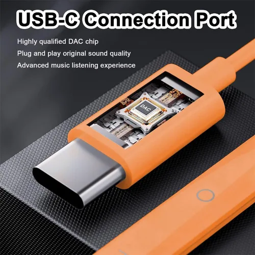 Vista 3 de Paquete de 2 auriculares USB C para iPhone 17 16 15 Pro Max, auriculares tipo C con micrófono y control de volumen, auriculares USB C con cable
