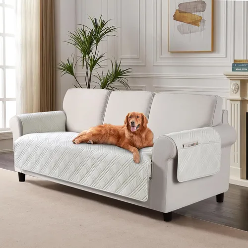 Vista 30 de TAOCOCO Fundas impermeables para silla para mascotas y perros con respaldo antideslizante, fundas para asiento de silla con bolsillo lateral