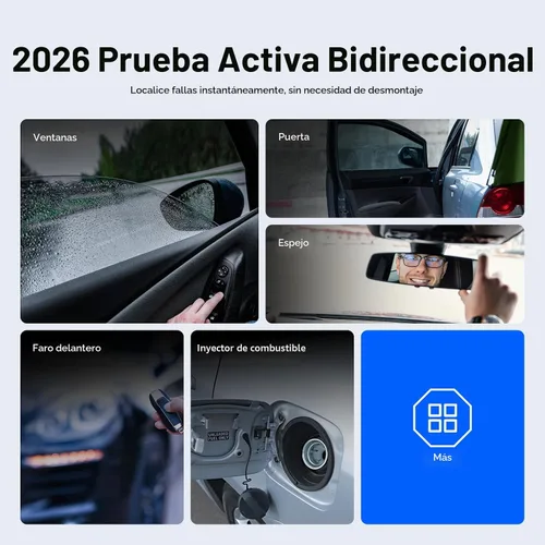 Vista 5 de TOPDON Escáner AD800BT 2 OBD2, herramienta de escaneo bidireccional, más