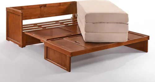 Vista 5 de Night & Day Muebles Murphy Cube Gabinete Cama (Cereza, Queen)