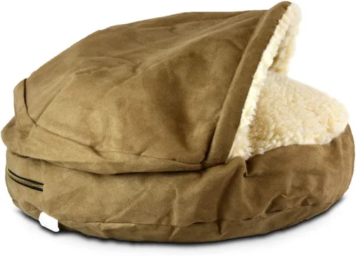 Vista 25 de Snoozer Cama Ortopédica de Lujo Estilo Cueva para Mascotas, Pequeña, Antracita For small sized pets, Removable washable cover, Calming covered dog