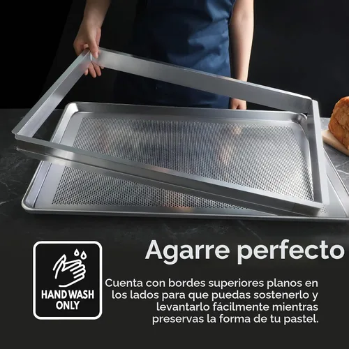 Vista 7 de New Star Foodservice Extensor de bandeja para bollo de aluminio, 9 x 13 pulgadas (tamaño de un cuarto)