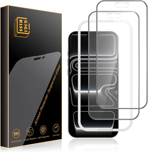 Vista 8 de GIGIKISS Protector de pantalla compatible con iPhone 15 de 6.1 pulgadas, protector de pantalla de vidrio templado HD anti luz azul, fácil