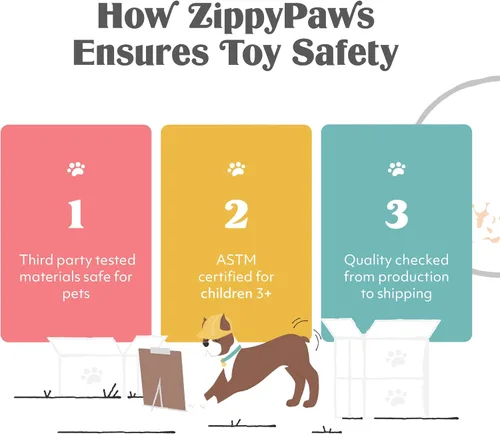 Vista 7 de ZippyPaws Squeakie Crawler - Juguete para perros sin relleno para mantenerlos ocupados, para perros pequeños, medianos y grandes, juguete chirriante