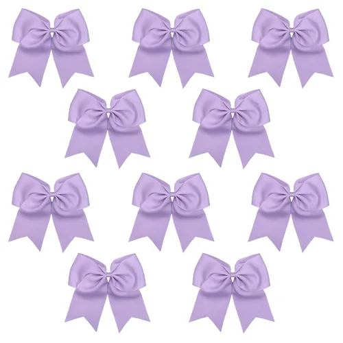 Vista 10 de Kenz Laurenz Lazos grandes para el pelo de 7 pulgadas, accesorios clásicos grandes para adolescentes, mujeres y niñas, animadoras de sóftbol