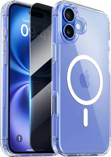Vista 45 de Diaclara Funda diseñada para iPhone 12/iPhone 12 Pro, [con protector de pantalla de privacidad] [antiespía]