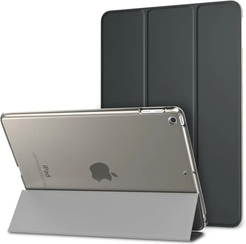 Vista 14 de MoKo Funda para iPad 9.7 2018/2017 de 5ª / 6ª Generación - Funda delgada y ligera con soporte para Smartphone con parte trasera translúcida