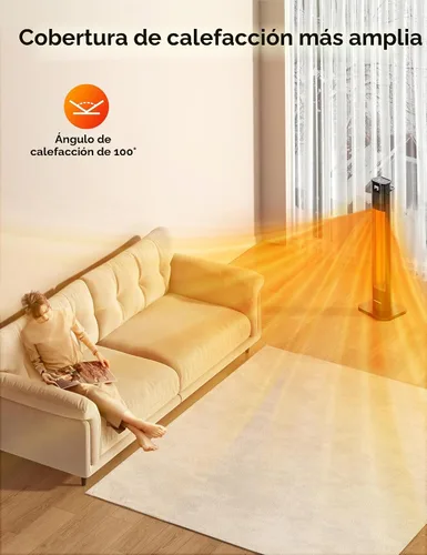 Vista 2 de VAGKRI Calentadores al Aire Libre, Calentadores de Carbono Infrarrojos para Patio con Control Remoto de 1s, 9 Niveles de Calor, Temporizador de 24H