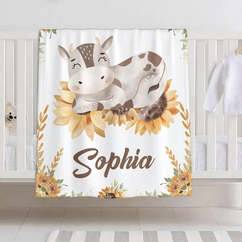 Vista 22 de Manta de bebé personalizada para niñas y niños, manta de bebé personalizada con nombre para niños pequeños, niños, ducha, recién nacidos, guardería