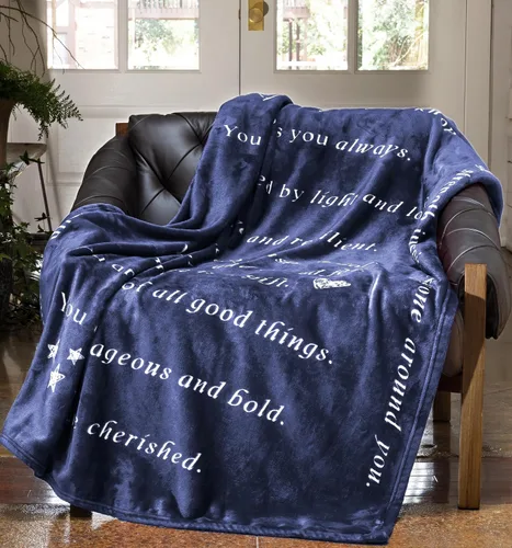 Vista 3 de Manta súper suave de regalo para mujeres u hombres - Luz y amor, compasión, recuperación pronto, positividad, coraje, inspiración, curación, apoyo