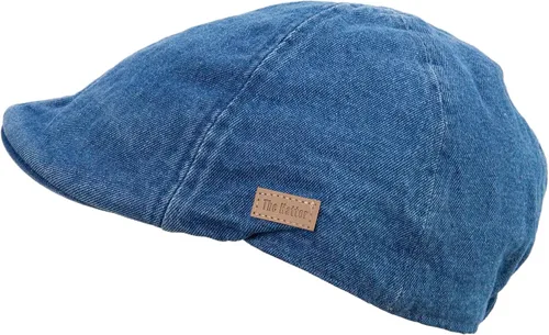 Vista 5 de e4Hats.com Gorra de hiedra de mezclilla lavada con banda elástica