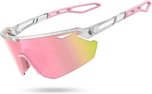 Vista 17 de Lamicall Gafas de sol deportivas polarizadas de 0.85 oz para hombres y mujeres, gafas con protección UV400, para correr, ciclismo, béisbol, pesca