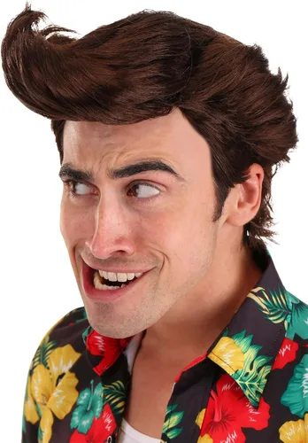 Vista 8 de Disfraz de Ace Ventura con peluca, Marrón