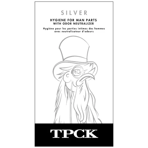 Vista 3 de Loción ToppCock Silver con neutralizador de olores para higiene de partes íntimas del hombre, 3 fl oz