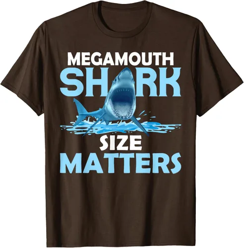 Vista 6 de Mega Shark Size Matter Camiseta Fun Shark Puns, Negro