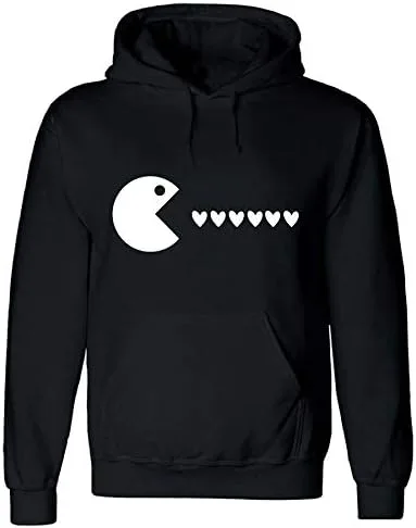 Vista 3 de Miacanvas Game Couple Classic Arcade Gaming Couple Matching Comfy Hoodies Set Black