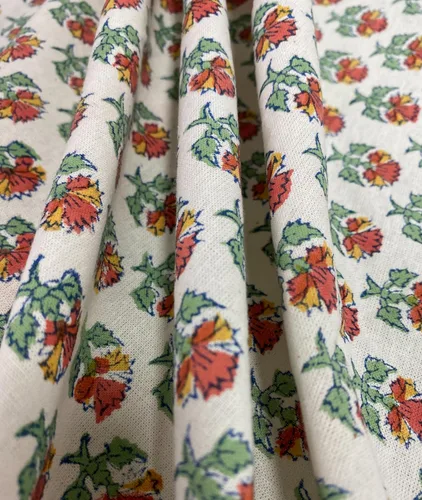 Vista 43 de Ridhi Mantel redondo estampado a mano color rosa flamenco 110 pulgadas 100%