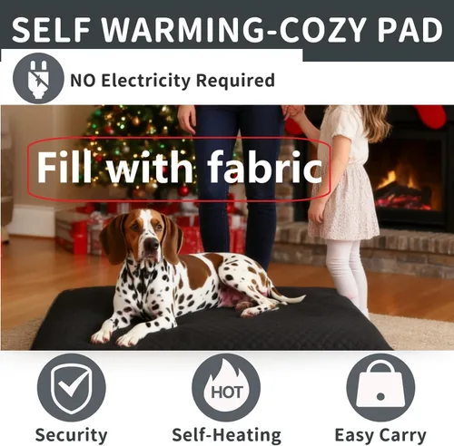 Vista 3 de Funda de repuesto lavable para almohadilla térmica de mascotas para perros