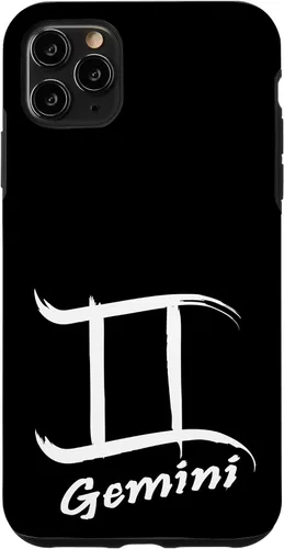 Vista 13 de iPhone 16 Gemini Sign With Zodiac Symbol Astrological Womens Mens Case