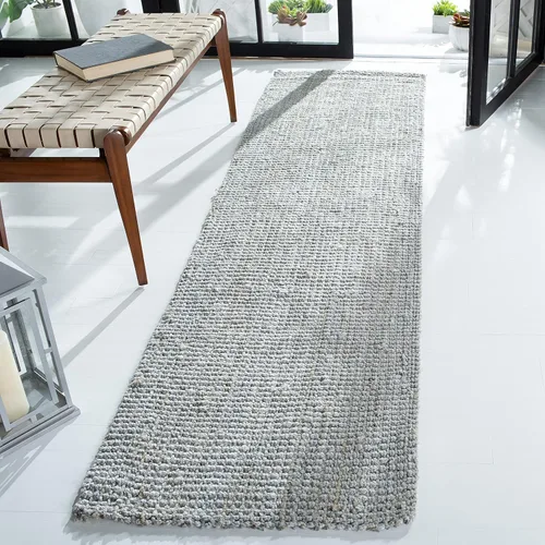 Vista 12 de SAFAVIEH Colección de fibra natural - Alfombra decorativa de yute, 2 x 3 pies, color gris, hecha a mano, ideal para áreas de alto tráfico