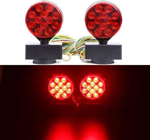 Vista 5 de ProlinePI - Kit de luz magnética LED de 12 V para remolque, remolque, caravana, remolque, coche, barco, camión para remolque RV Dolly Tail