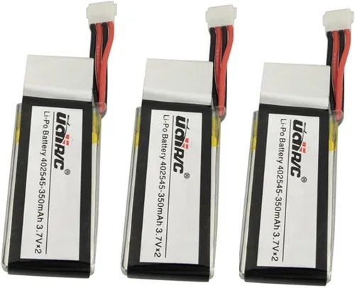 Vista 4 de Accesorios 3 unids 3.7 V 350 mAh Li Batería + 1 Cargador de equilibrio 3 en 1 + 3 piezas Cable de conversión para UDI U818A WiFi FPV U845 U919 U919A