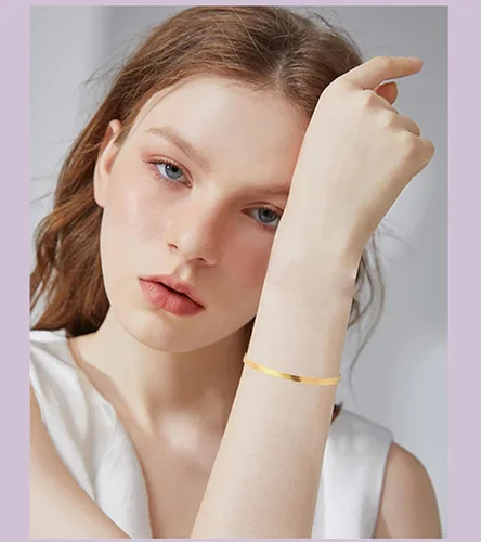 Vista 3 de SAMOCO Juego de 14 pulseras de cadena de oro para mujer, chapados en oro de 14 quilates, pulseras apilables de oro de moda, regalos de joyería