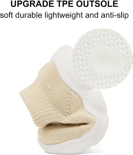 Vista 3 de Cubufly Zapatos de calcetín para bebés, zapatos para caminar para los primeros zapatos deportivos sin cordones de 0 a 3 años