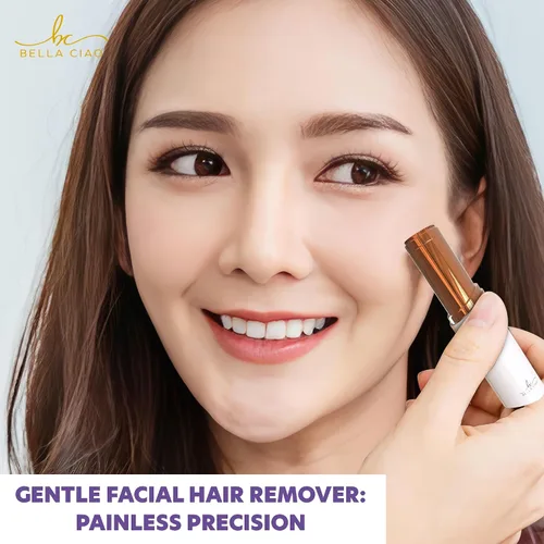 Vista 2 de Bella Ciao Dispositivo de depilación facial para mujeres, blanco, productos de belleza precisos y suaves para el cuidado personal para damas