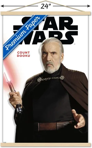 Vista 3 de Trends International Star Wars: Saga - Póster de la serie Count Dooku Feature Series con marco magnético