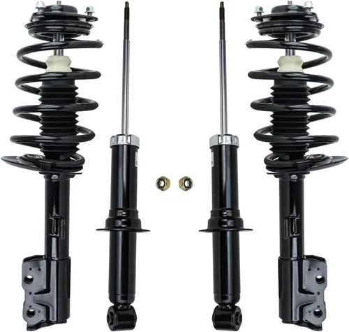 Vista 73 de Detroit Axle - Puntales y Amortiguadores para Chevy Traverse Buick Enclave GMC Acadia Saturn Outlook 2007-2012, 2 puntales delanteros con resorte