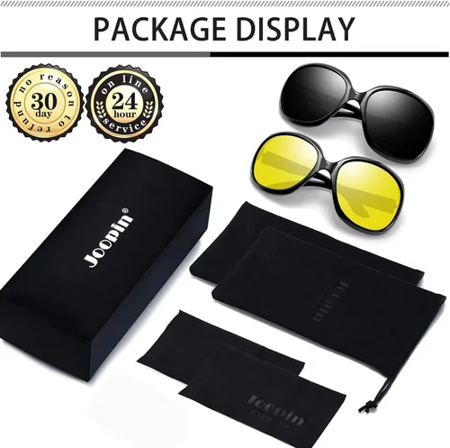Vista 114 de Joopin Lentes de sol de gran tamaño para mujer, polarizados, grandes, para conducción, protección UV, grandes sombras